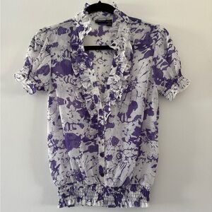 Purple Floral Women's Top